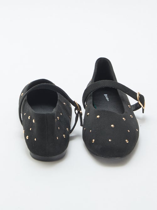 Sabrinas rasas em imitação de pele - Kiabi