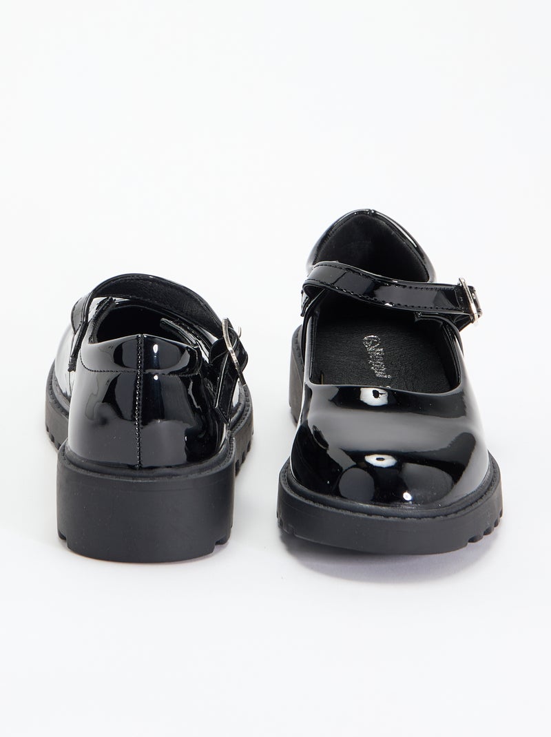 Sabrinas tipo "babies" com solas tratoradas Preto - Kiabi