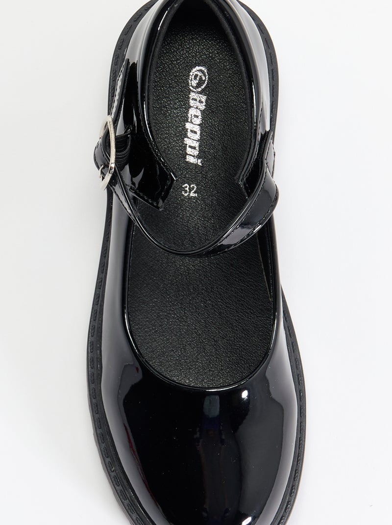 Sabrinas tipo "babies" com solas tratoradas Preto - Kiabi