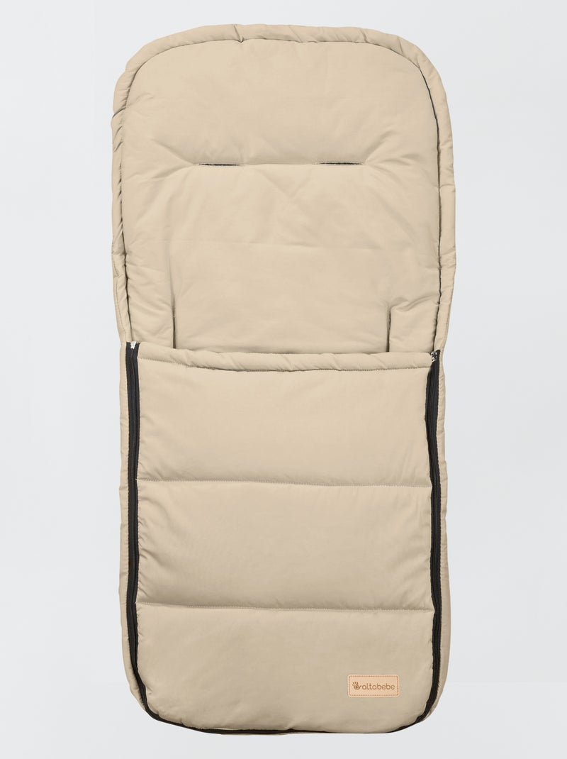 Saco acolchoado para carrinho de bebé meia estação BEGE - Kiabi