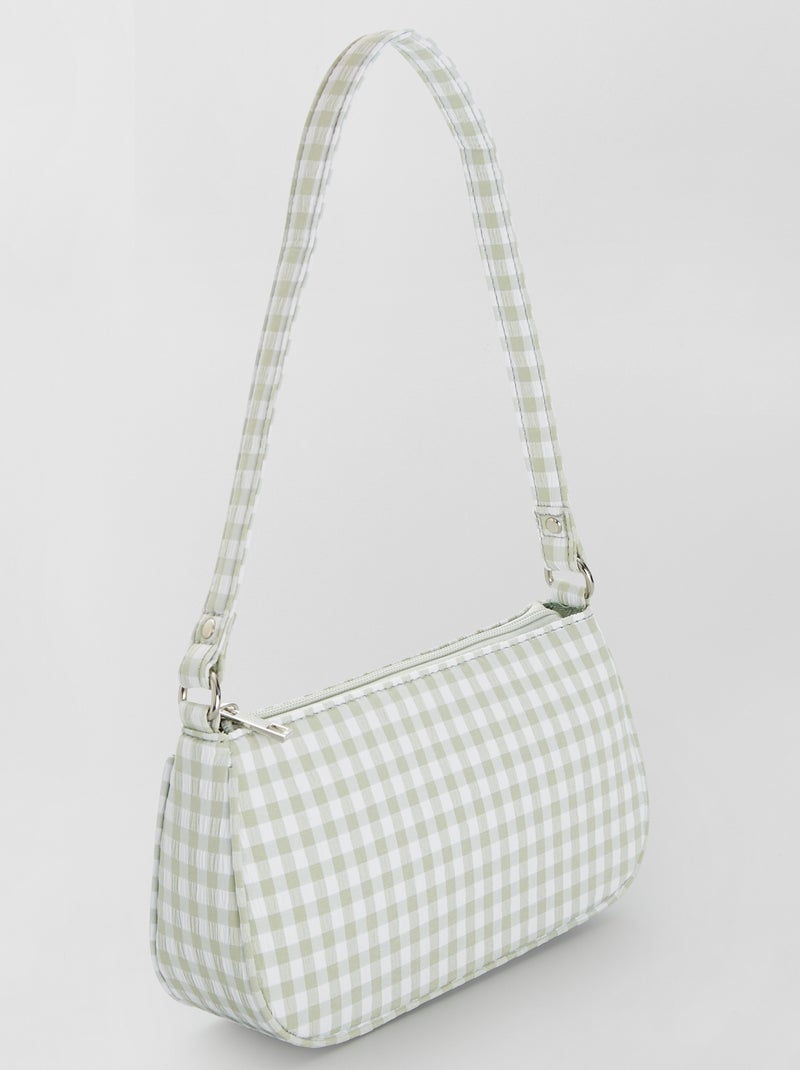 Saco baguette 'vichy' VERDE - Kiabi