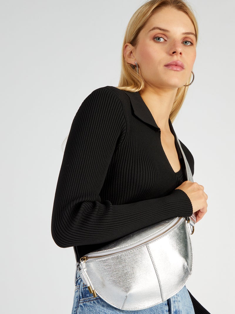 Saco banana glossy CINZA - Kiabi