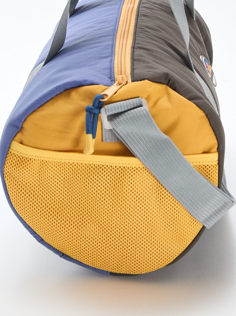 Saco cilíndrico tricolor Azul - Kiabi