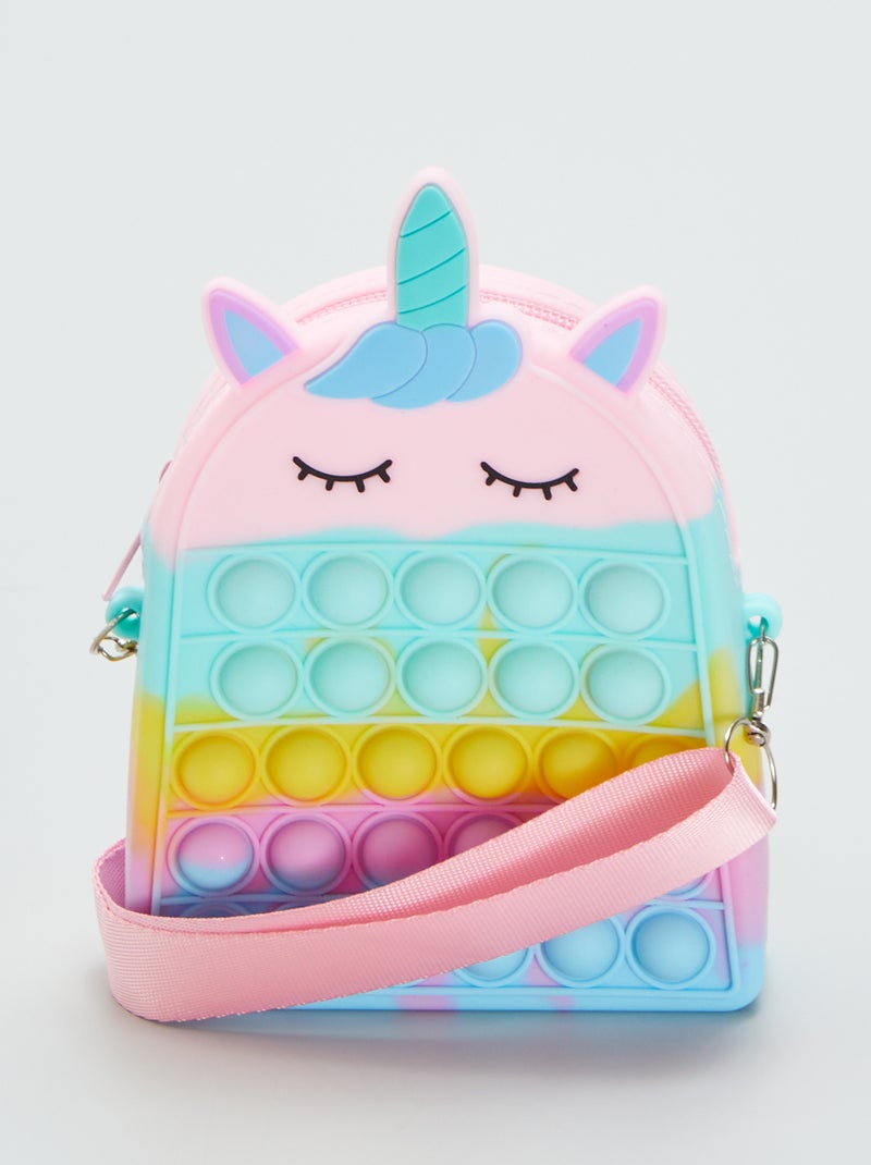Saco com alça 'pop-it' unicórnio ROSA - Kiabi