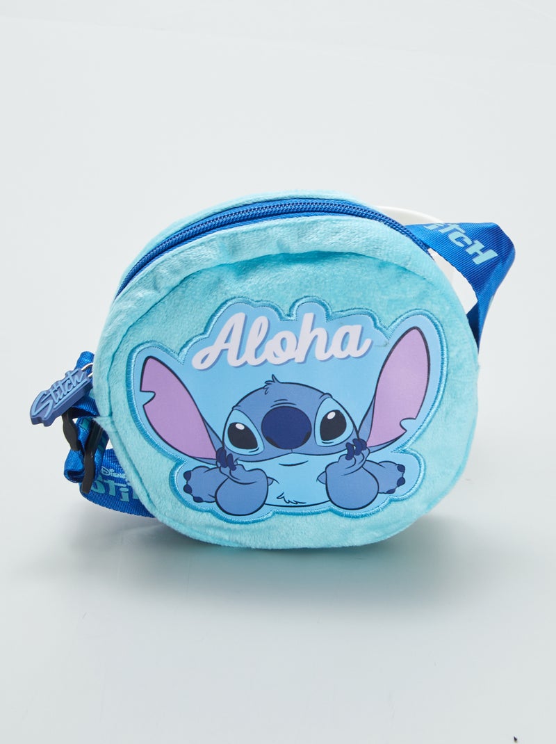 Saco com alça 'Stitch' em veludo Azul - Kiabi