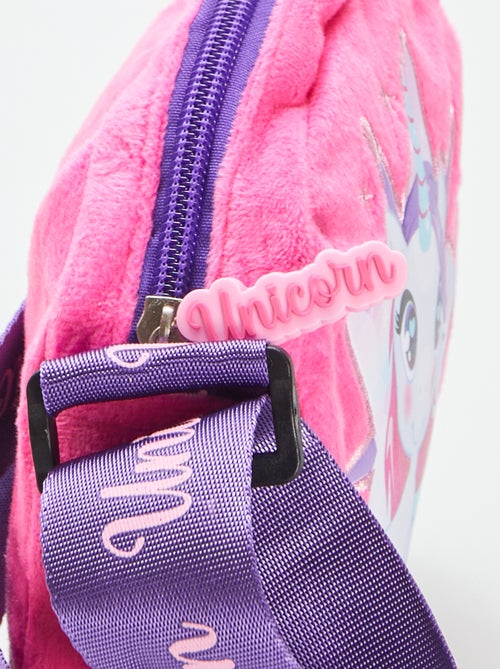 Saco com alça 'Unicórnio' em veludo - Kiabi