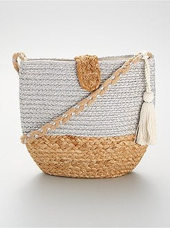 Saco com efeito palha entrançada - Kiabi