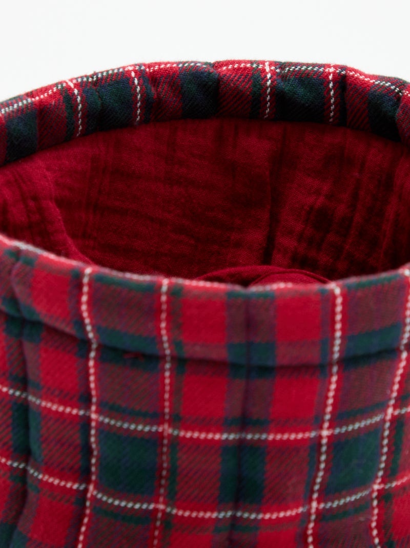 Saco de arrumação 'Natal' Vermelho - Kiabi