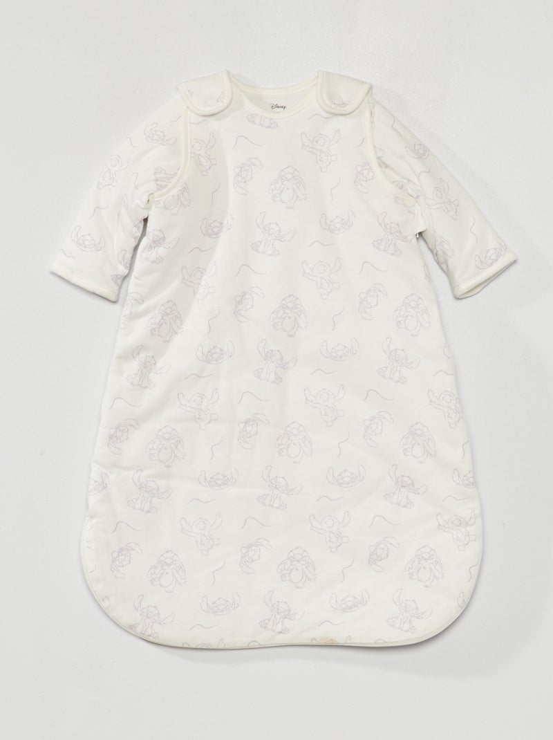 Saco de bebé acetinado de manga comprida BRANCO - Kiabi