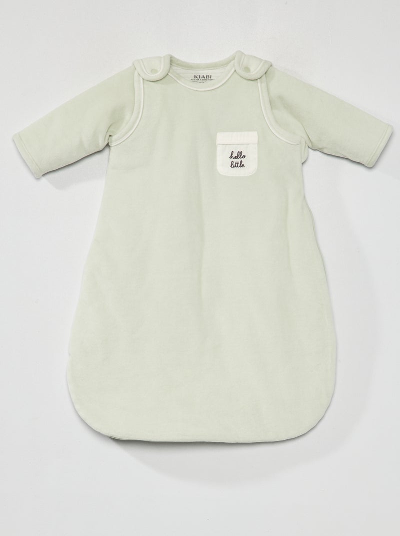 Saco de bebé de veludo com estampado  - TOG 2,5 BRANCO - Kiabi