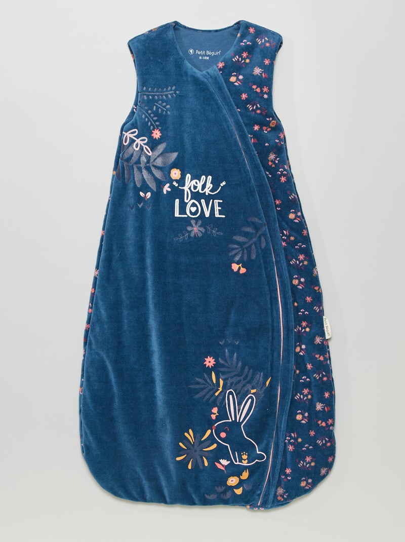 Saco de bebé de veludo 'Petit Béguin'  - TOG 3 Azul - Kiabi