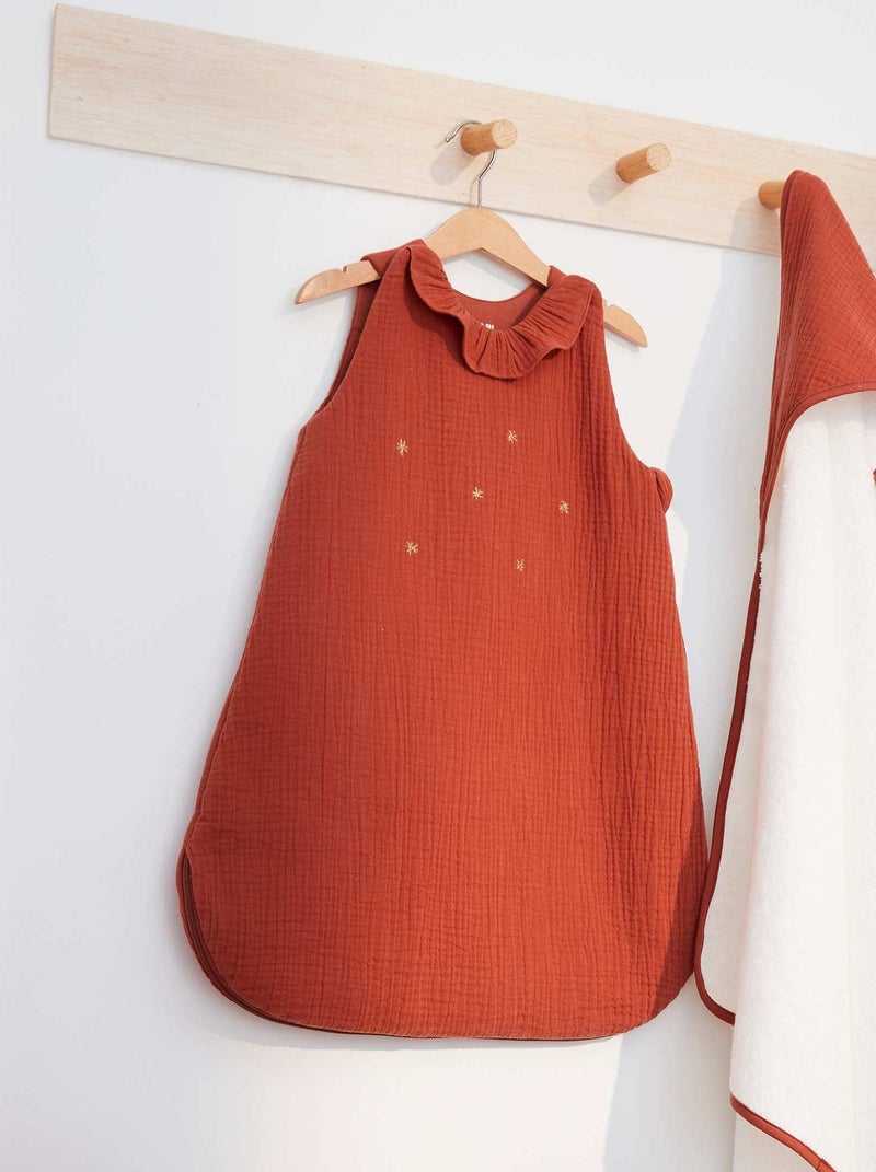 Saco de bebé em gaze de algodão - TOG 2.5 VERMELHO - Kiabi