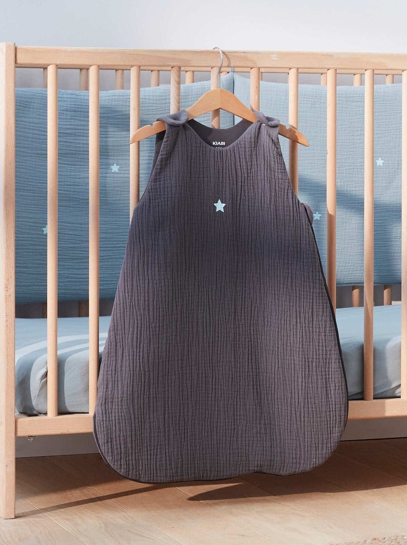 Saco de bebé em gaze de algodão com estampado - TOG 2.5 CINZA - Kiabi