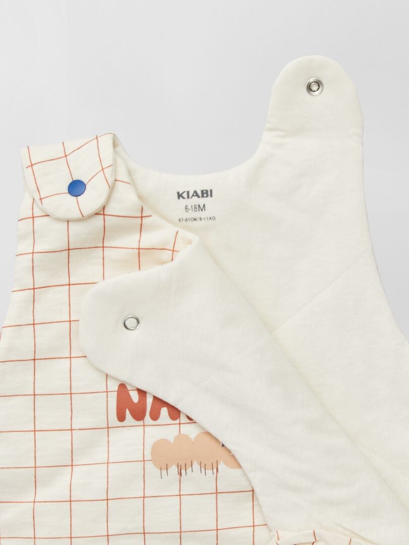 Saco de bebé em jersey BRANCO - Kiabi