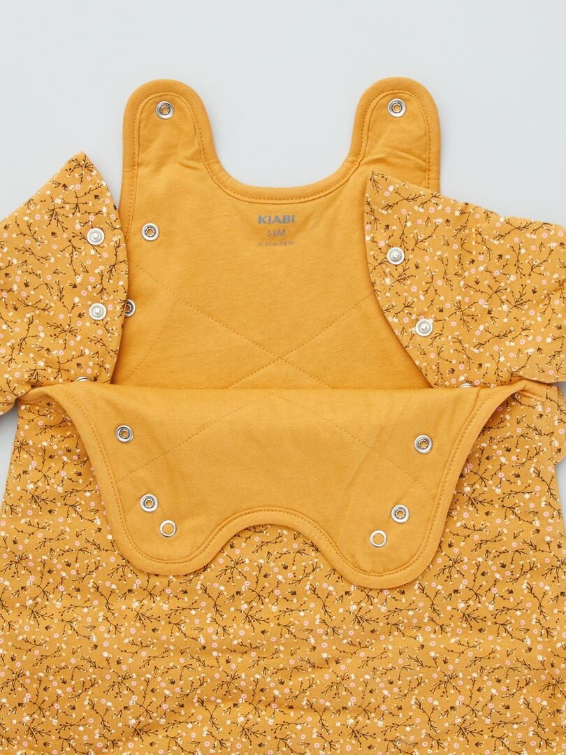 Saco de bebé em jersey mangas amovíveis AMARELO - Kiabi