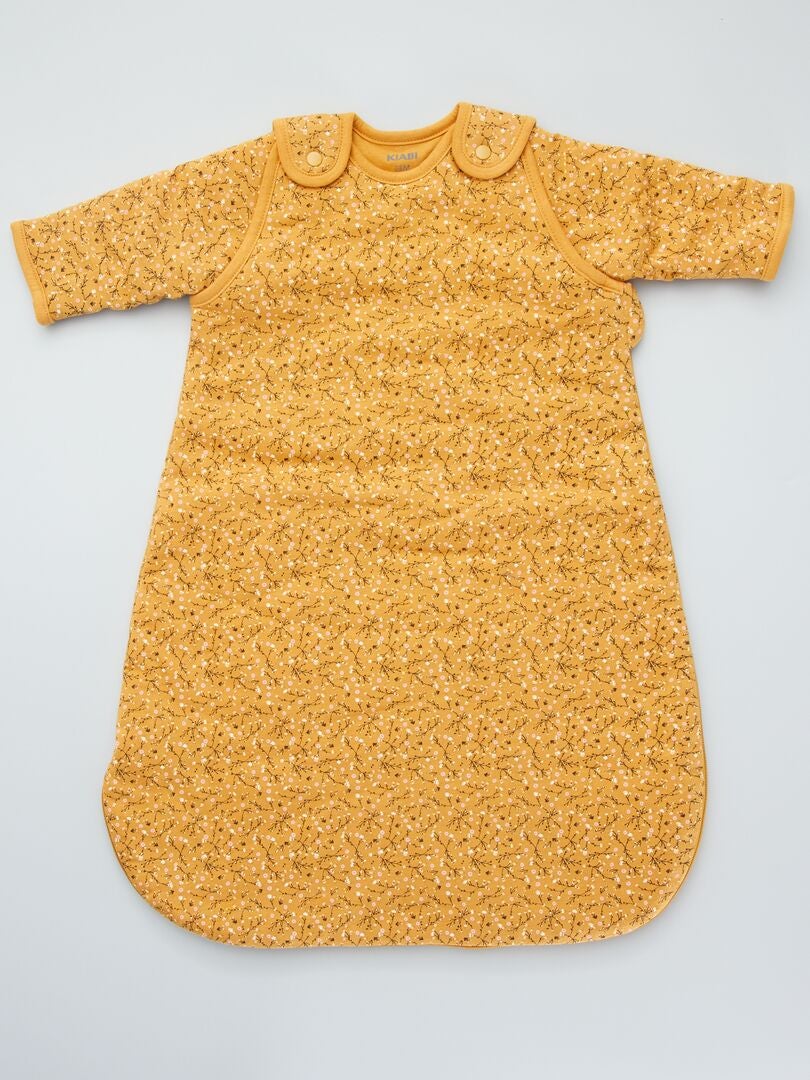 Saco de bebé em jersey mangas amovíveis AMARELO - Kiabi