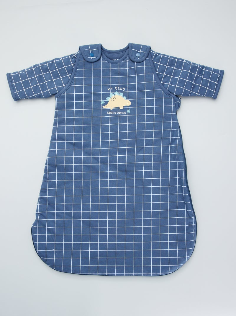 Saco de bebé em jersey mangas amovíveis AZUL - Kiabi