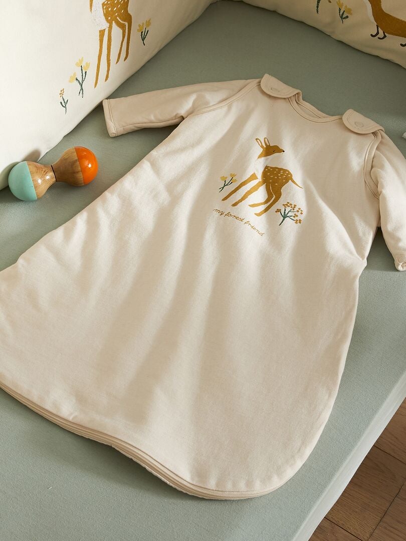 Saco de bebé em jersey mangas amovíveis ROSA - Kiabi