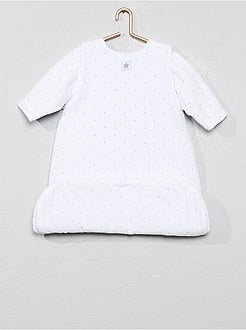 Saco de bebé em veludo com mangas amovíveis - Kiabi