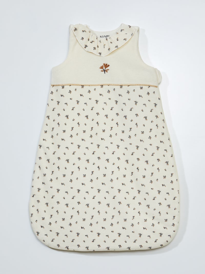 Saco de bebé em veludo sem mangas - TOG 2.5 BRANCO - Kiabi