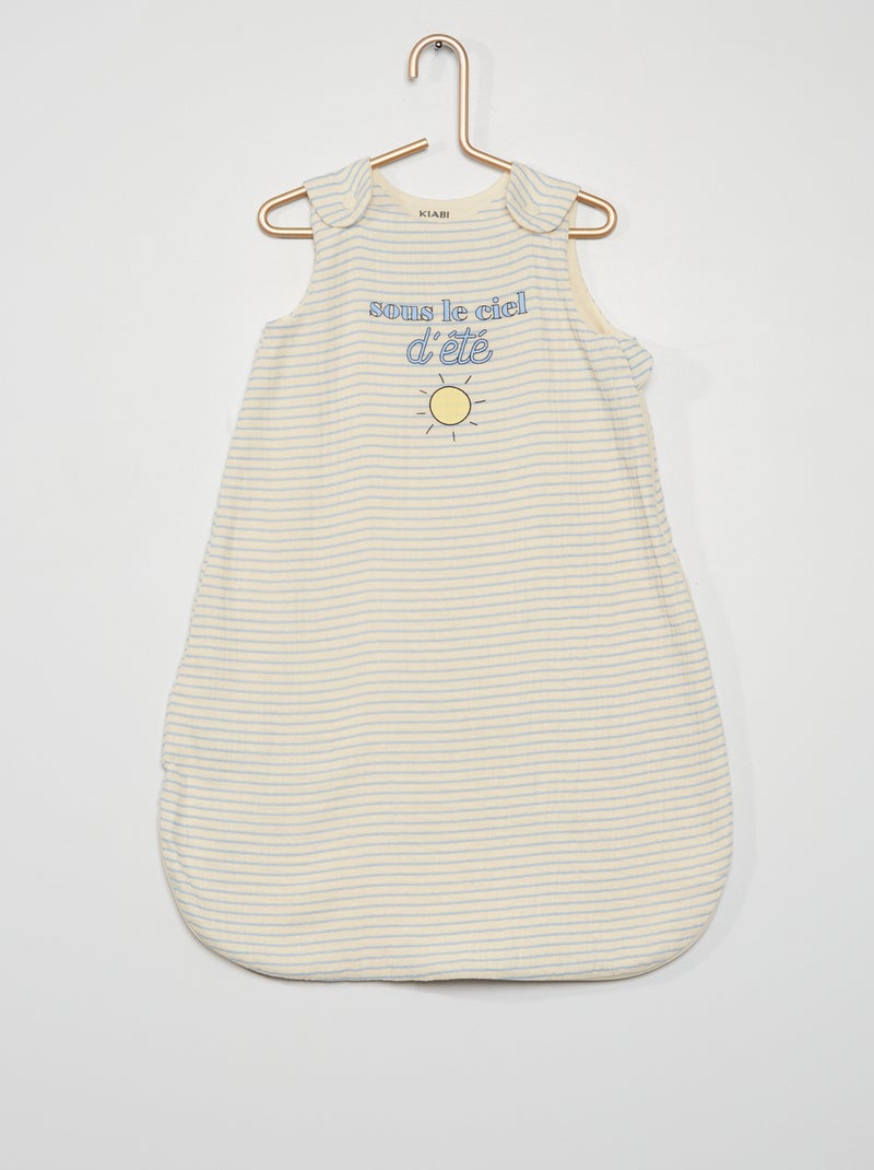 Saco de bebé leve com estampado BRANCO - Kiabi