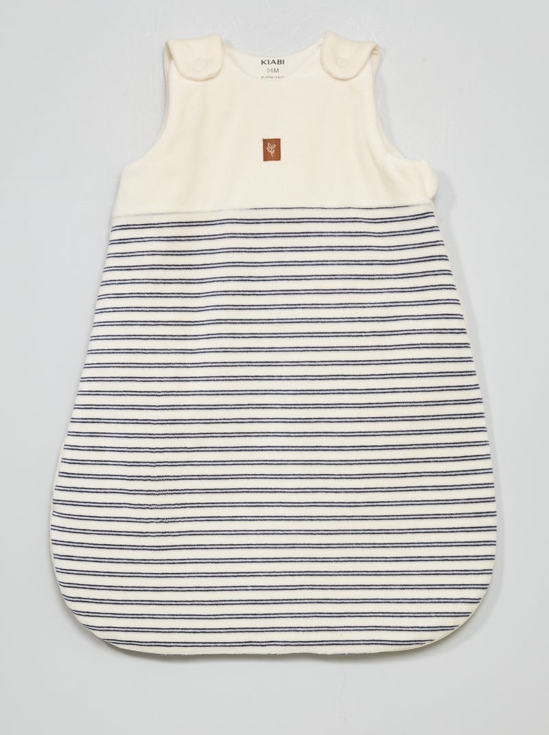 Saco de bebé polar com estampado BRANCO - Kiabi