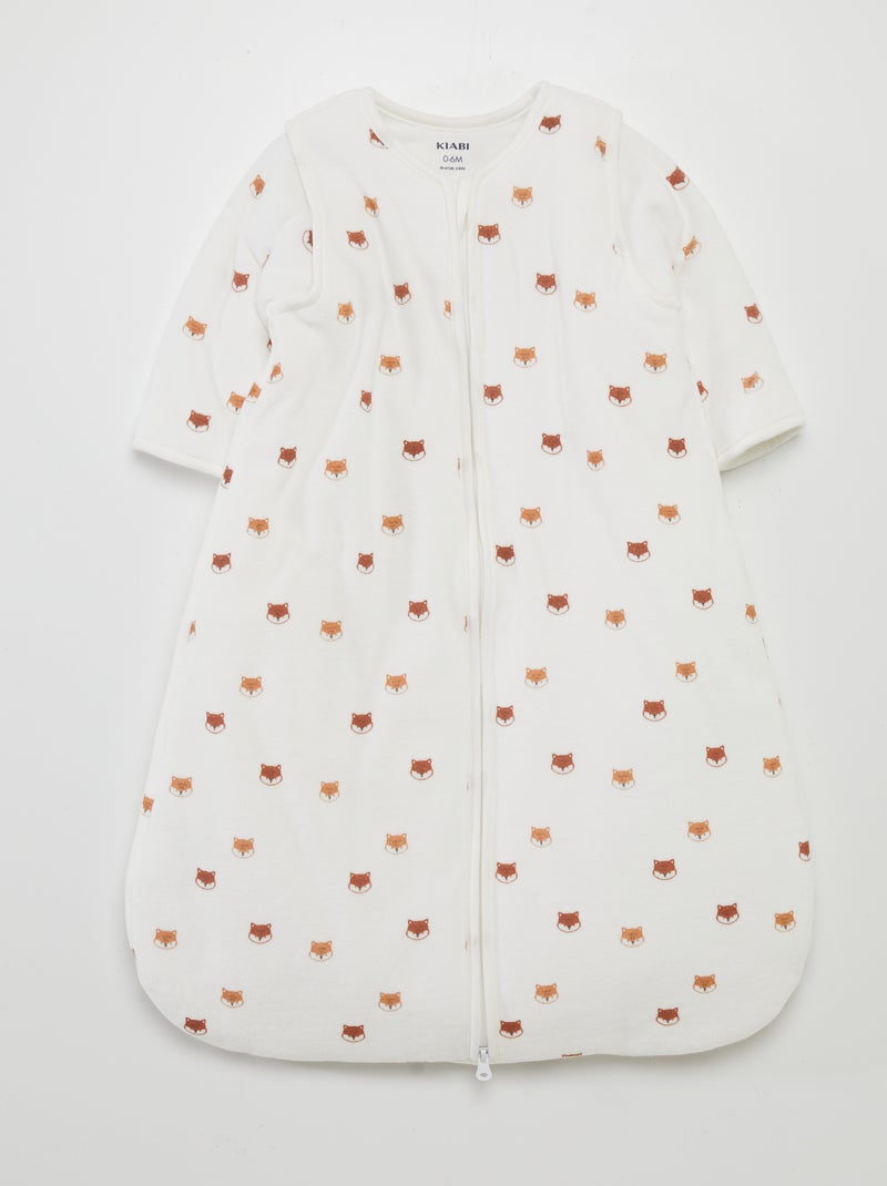 Saco de bebé quente com estampado  - TOG 2,5 BRANCO - Kiabi