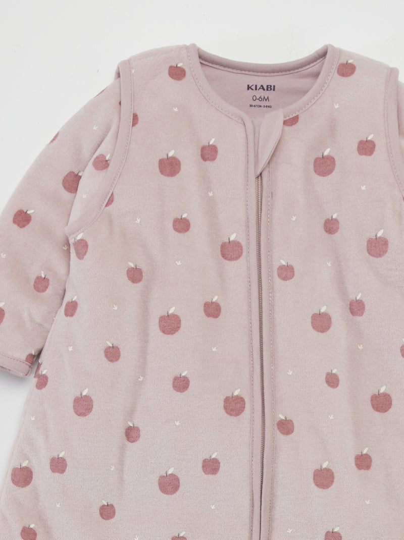 Saco de bebé quente com estampado  - TOG 2,5 ROSA - Kiabi