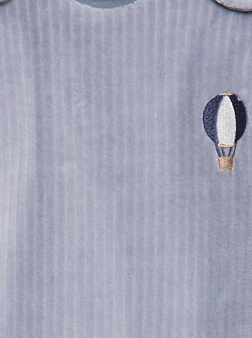 Saco de bebé quente de bombazina e com mangas amovíveis - Kiabi