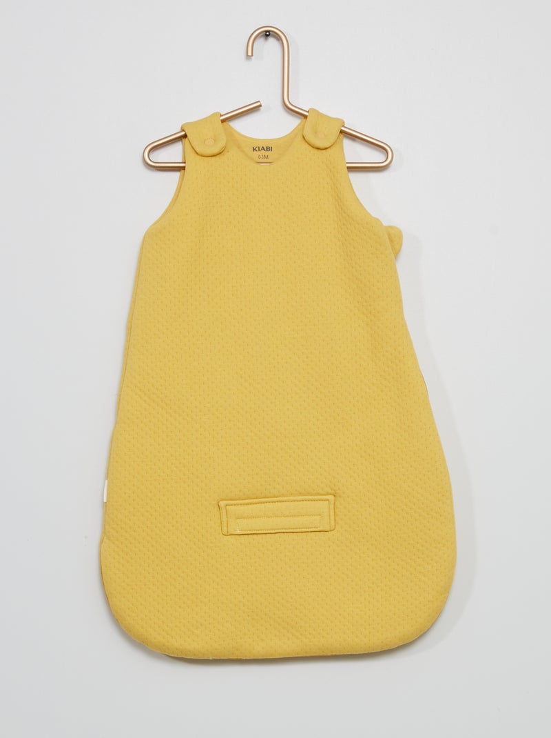 Saco de bebé quente em moletão AMARELO - Kiabi