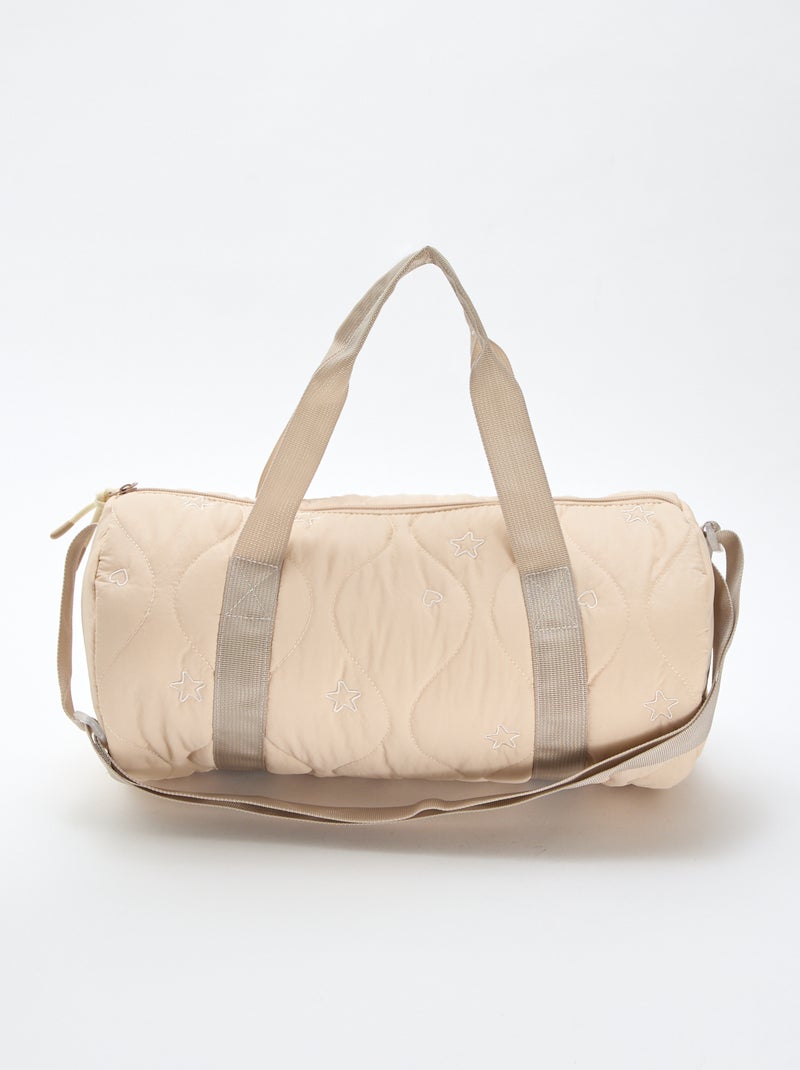 Saco de bowling acolchoado bege - Kiabi