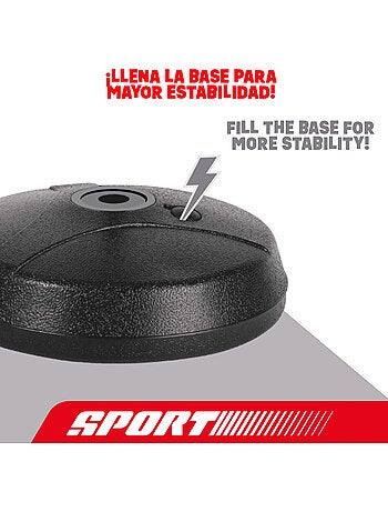 Saco de boxe para crianças c/luvas e insuflador cb sports