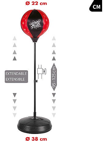 Saco de boxe para crianças c/luvas e insuflador cb sports