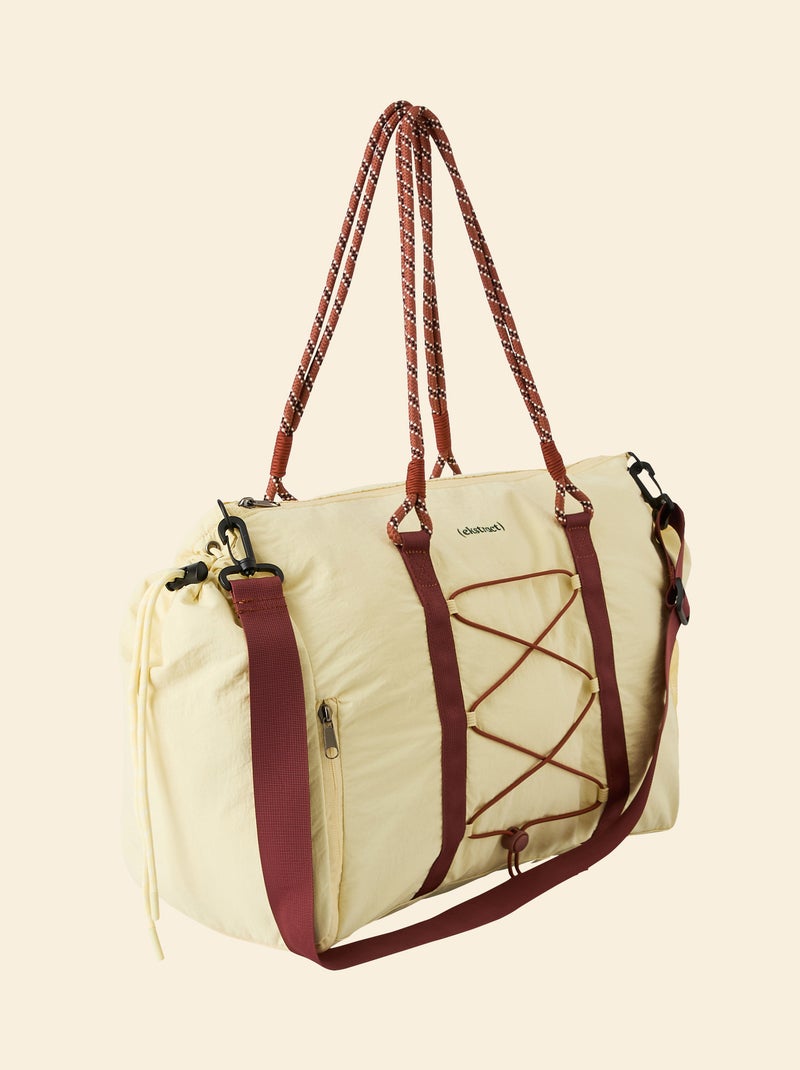 Saco de desporto (ekstract) com bolsos exteriores e compartimento para sapatos Amarelo - Kiabi
