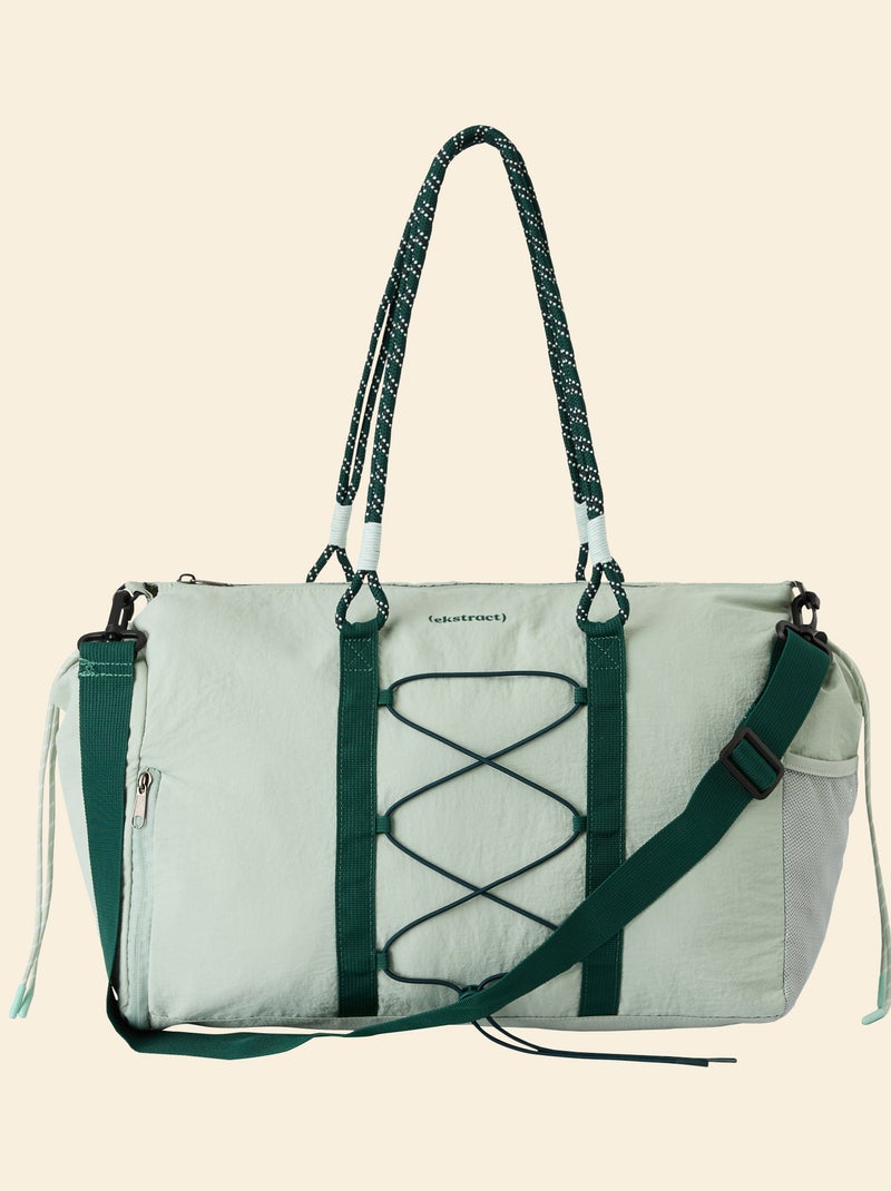 Saco de desporto (ekstract) com bolsos exteriores e compartimento para sapatos Verde - Kiabi