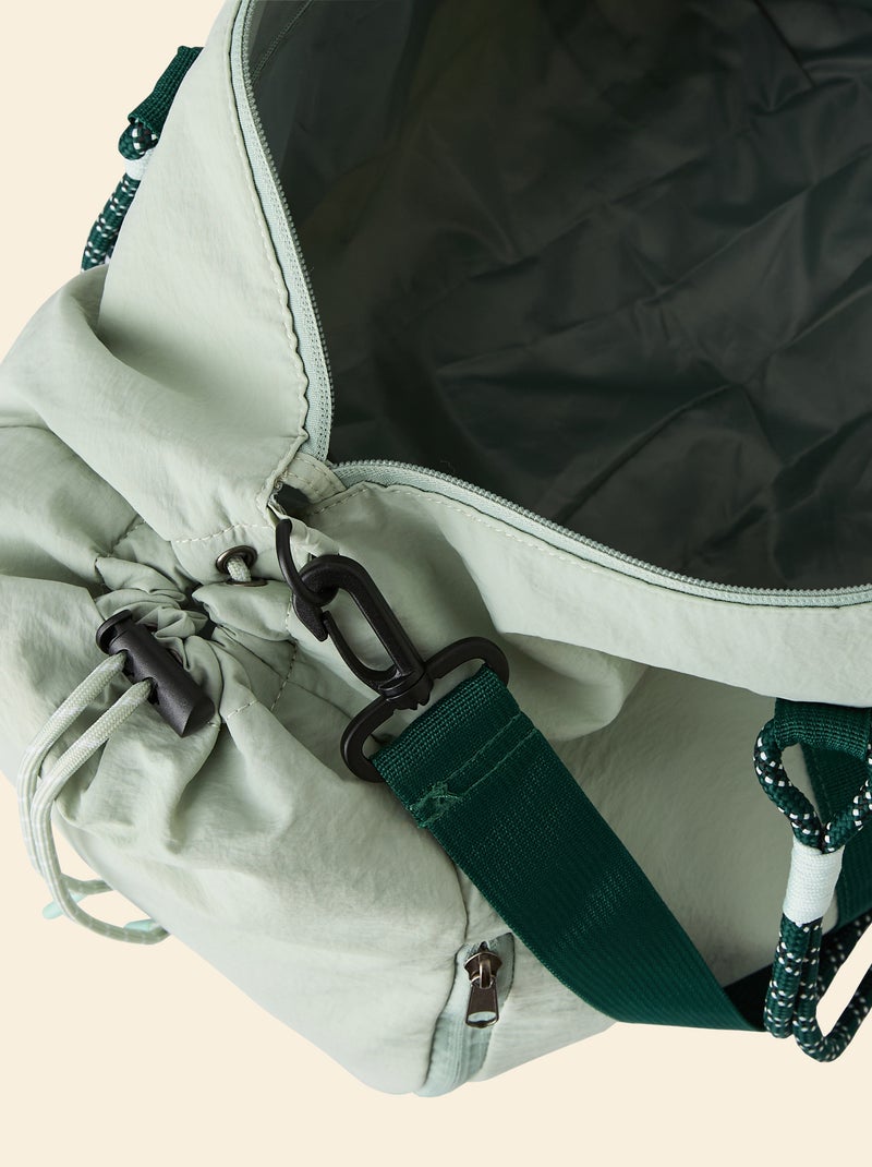 Saco de desporto (ekstract) com bolsos exteriores e compartimento para sapatos Verde - Kiabi