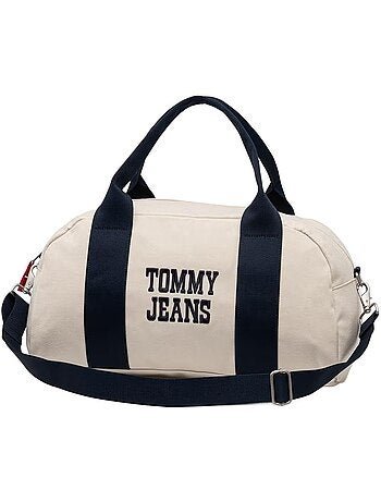 Saco de desporto tommy hilfiger tjm bold varsity bege/azul-marinho para homem