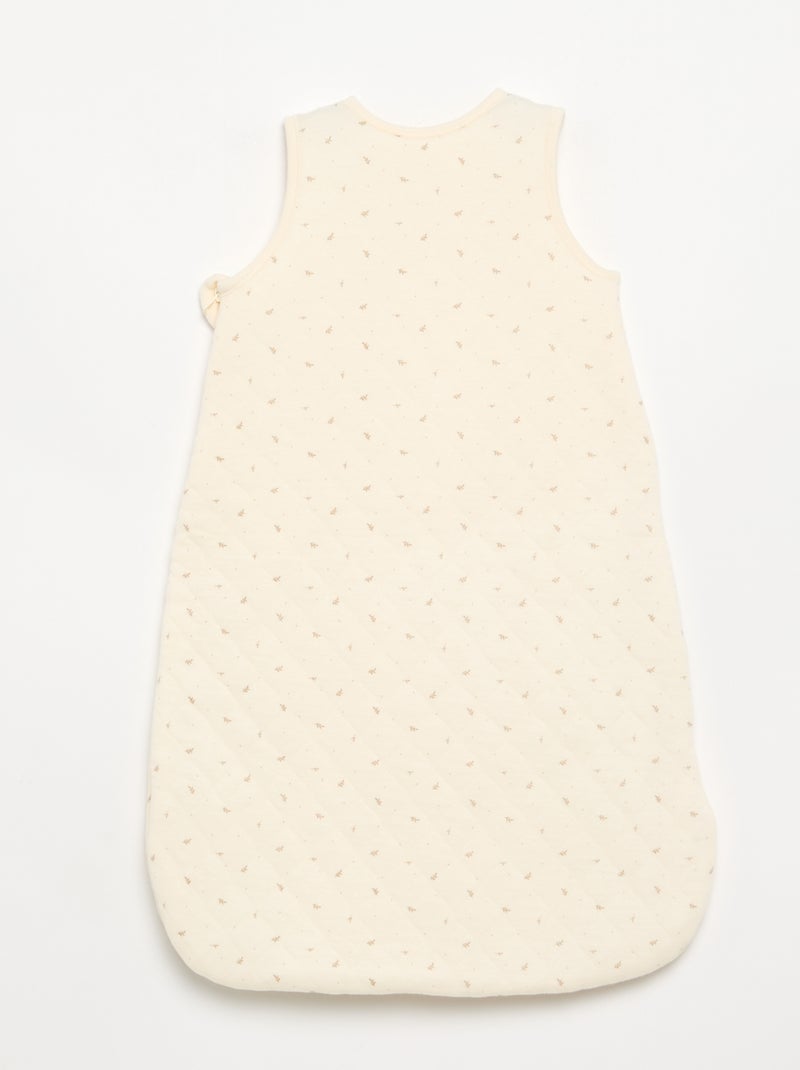 Saco de dormir acolchoado sem mangas Branco - Kiabi