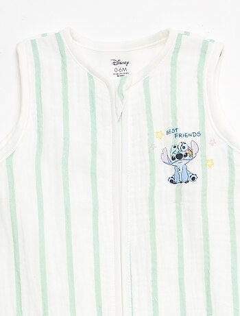 Saco de dormir com fecho sem mangas 'Disney' 'Stitch' em veludo