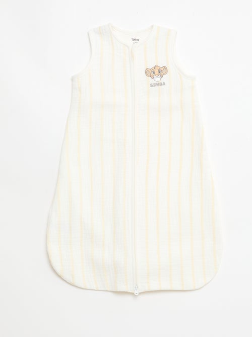 Saco de dormir de bebé com fecho sem mangas 'Disney' 'Simba' em veludo - Kiabi