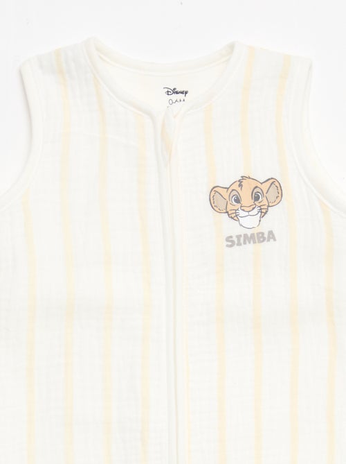 Saco de dormir de bebé com fecho sem mangas 'Disney' 'Simba' em veludo - Kiabi