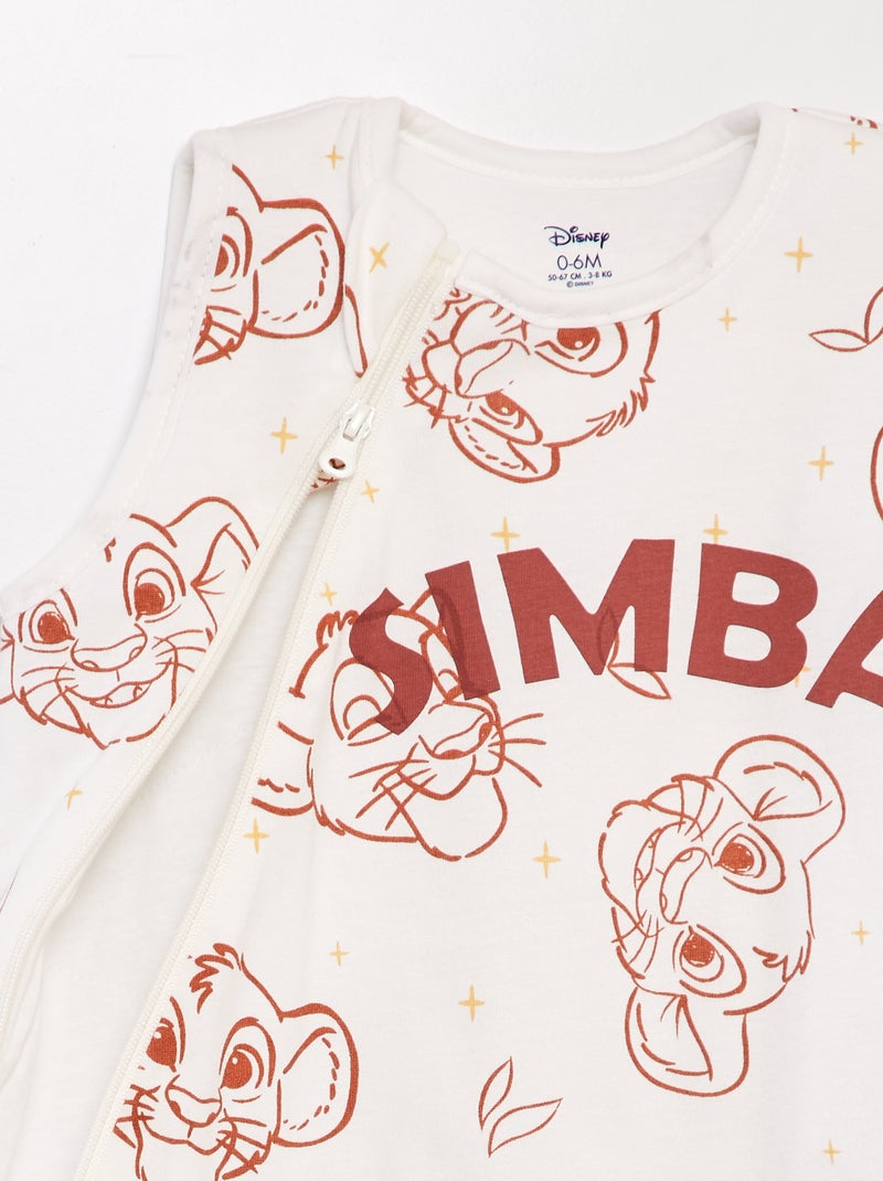 Saco de Dormir de Manga Comprida 'Simba' 'Disney' TOG 2 BRANCO - Kiabi