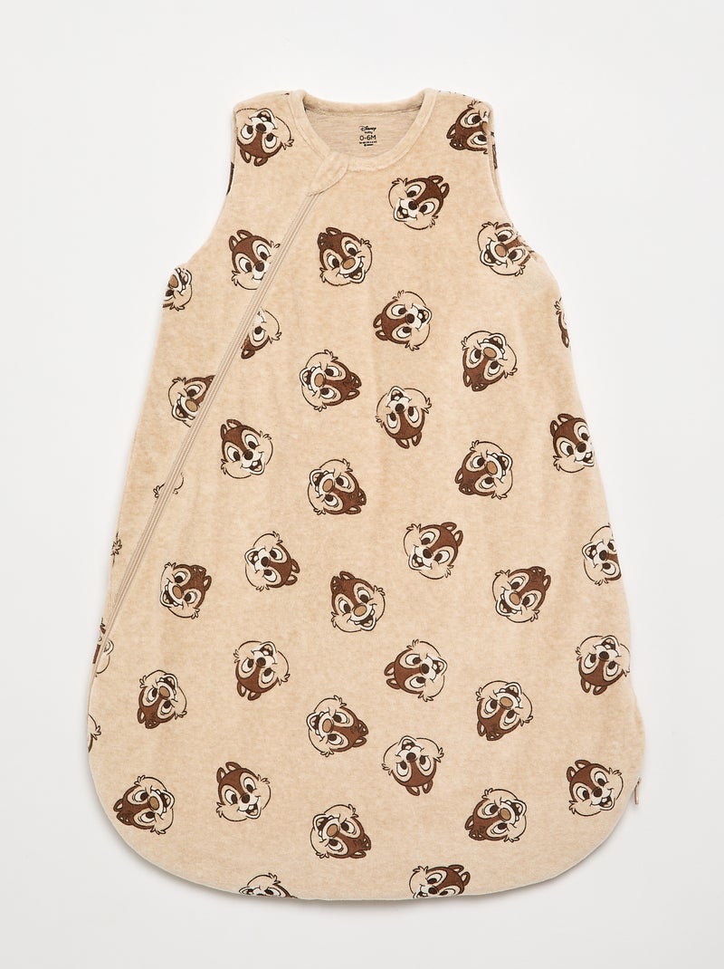 Saco de dormir "Disney" de veludo Bege - Kiabi