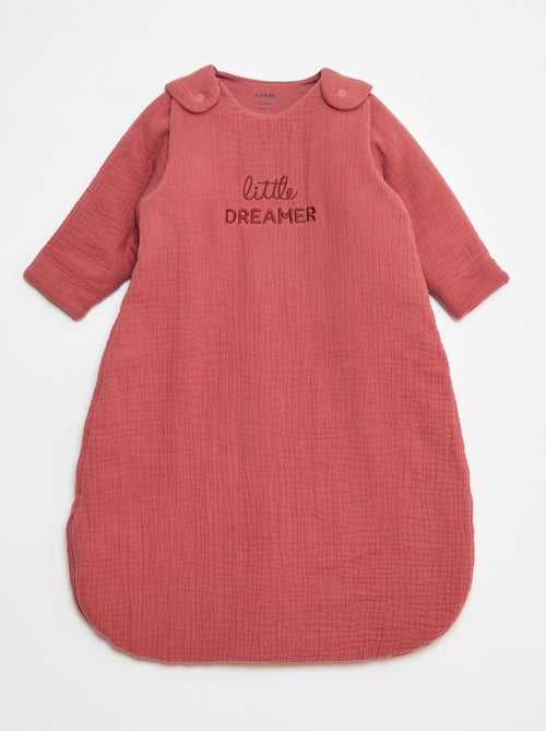 Saco de Dormir em Gaze de Algodão com Mangas Removíveis TOG 2,5 - Kiabi