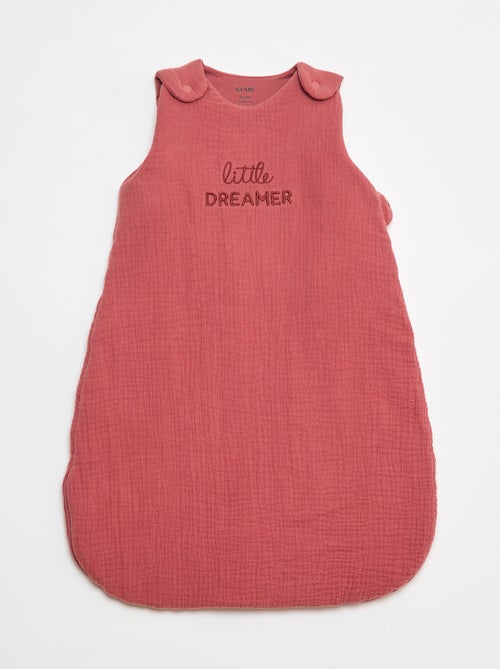 Saco de Dormir em Gaze de Algodão com Mangas Removíveis TOG 2,5 - Kiabi