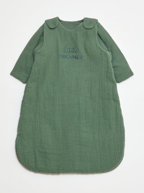 Saco de dormir em gaze de algodão com mangas removíveis TOG 2,5 - Kiabi