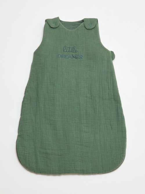 Saco de dormir em gaze de algodão com mangas removíveis TOG 2,5 - Kiabi