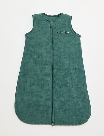 Saco de dormir em gaze de algodão dupla sem mangas TOG 2