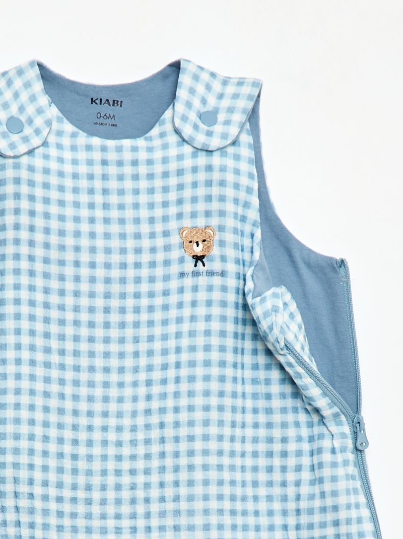 Saco de Dormir Estampado Sem Mangas Azul - Kiabi