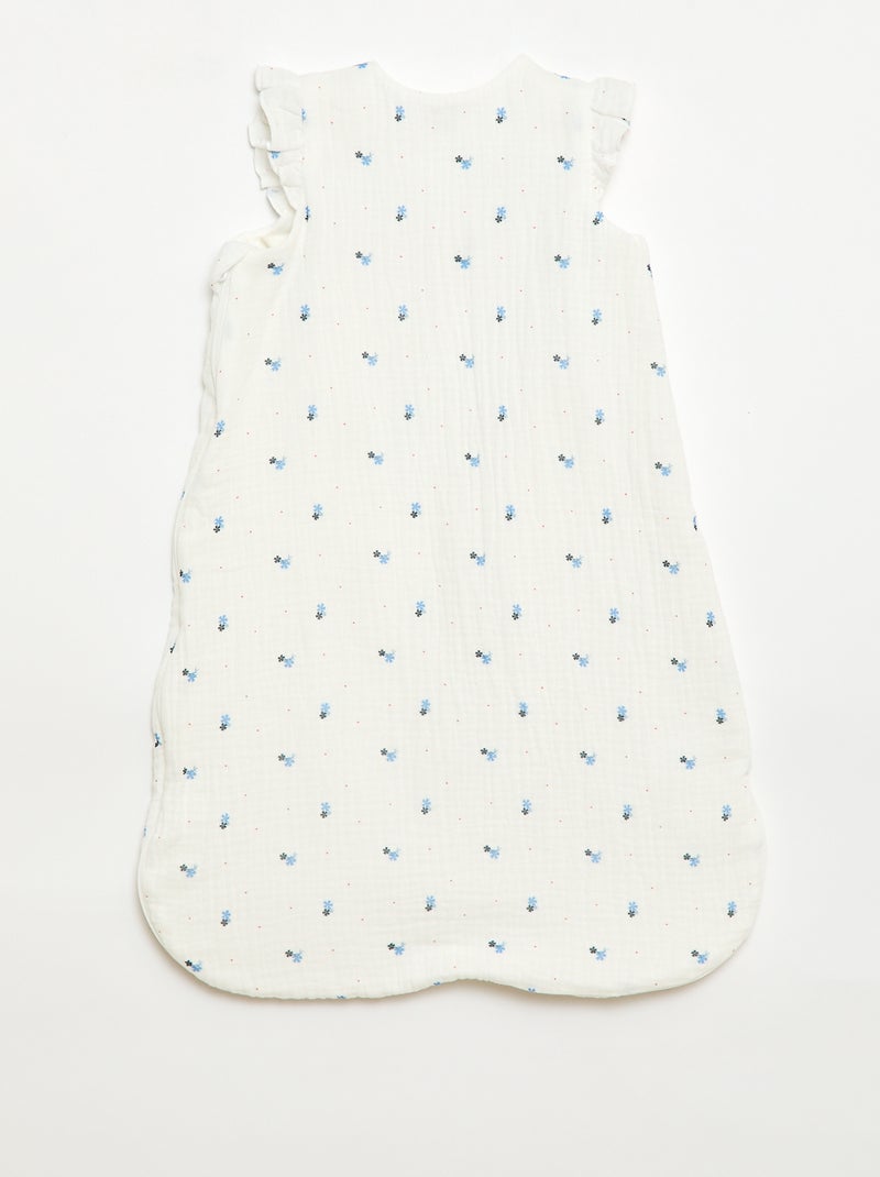 Saco de dormir estampado sem mangas Branco - Kiabi